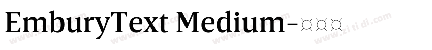 EmburyText Medium字体转换